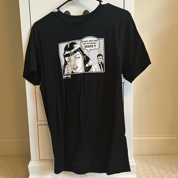 Thrasher “Why Can’t My Boyfriend Skate” TShirt - Picture 2 of 4